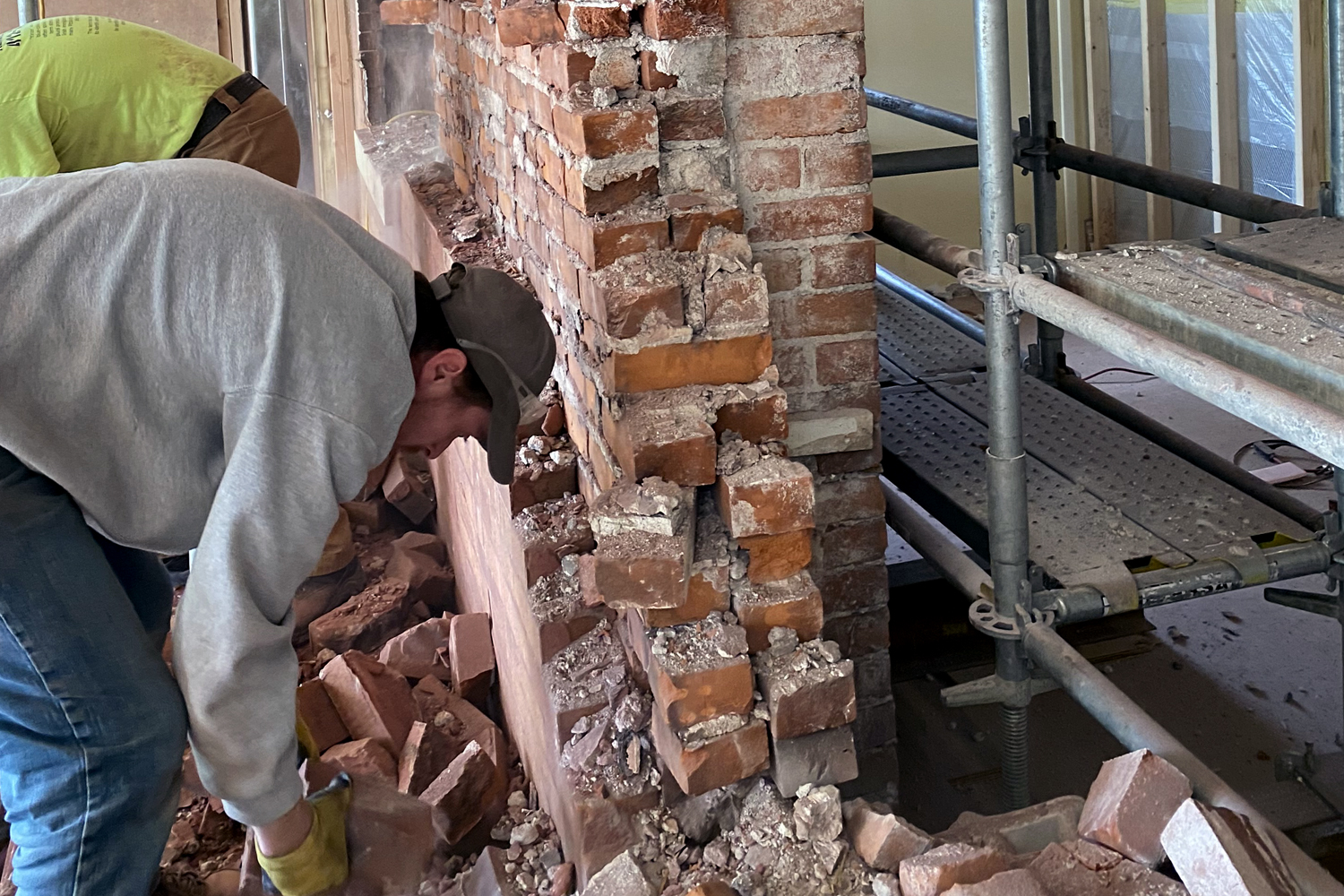 Removing a brick wall
